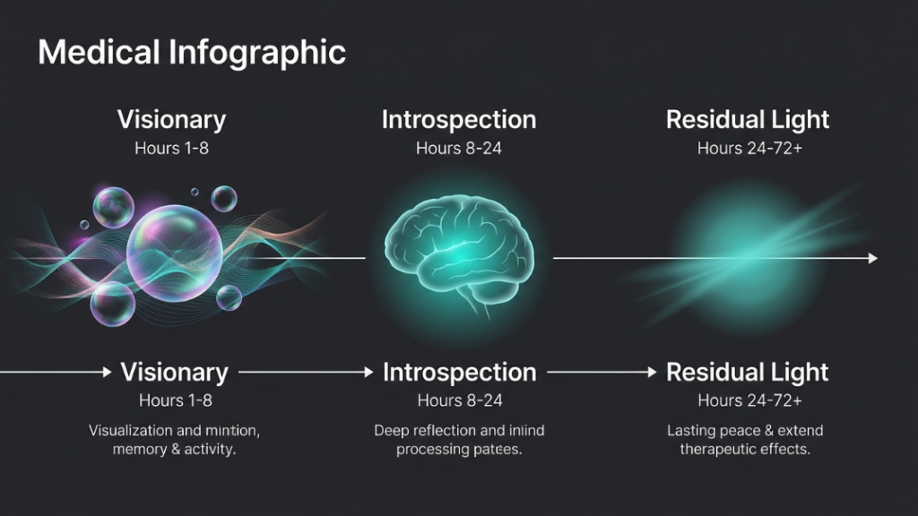 Ibogaine Treatment : The Mechanics, The Real Risks, and The Truth About the Addiction Reset
[Phase 1: Visionary] -----------> [Phase 2: Introspection] -----------> [Phase 3: Residual Light]
Hours 1 to 8                     Hours 8 to 24                    Hours 24 to 72+
